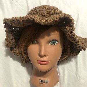 Stylish Brown Handmade Crochet Hat